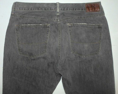 Mens TAGGED 36 x 34 ACTUAL 34 X 32 Bullhead Dillon Skinny Denim Jeans Grey - Picture 7 of 11