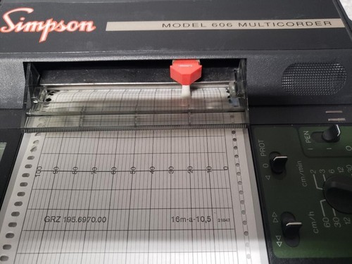 Simpson 606 Multicorder Portable Flatbed Chart Recorder With Digital Display - Picture 6 of 16