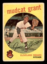1959 Topps Baseball #186 Mudcat Grant GD *f1