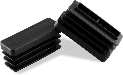 Lot de 24 embouts de jambe de chaise rectangulaires en plastique 1/2"X1-1/2" bouchon d'insertion d'extrémité de glissement de tuyau - Photo 6/6