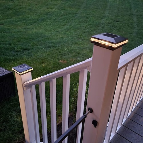 8 Pack Solar Post Cap LED Lights For 4x4 5x5 6x6 Post Outdoor Fence Waterproof - Picture 3 of 7