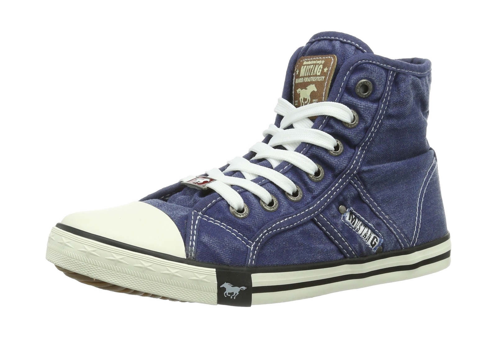 Mustang Damenschuhe 1099-502-841 Hi-Top Sneakers Blau (841 Jeansblau) 4 UK Mustang Damenschuhe 1099-502-841 Hi-Top Sneakers Blau (841 Jeansblau) 4 UK