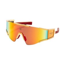 NEW BALMAIN FLECHE BPS-138C UNISEX GOLD/RED SUNGLASSES
