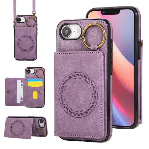 Handy Hülle mit Band Handykette für iPhone 16 15 14 13 Pro Max Wallet Case Cover - Bild 15 von 17