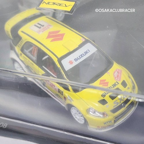 NOREV 1:43 Suzuki SX4 WRC 2008 JDM Rare Diecast Toy Car Yellow Genuine Sealed - Picture 5 of 12