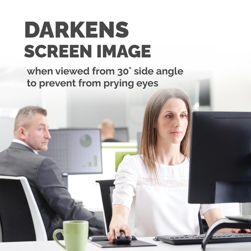 Fellowes Monitor Privacy Screen 21.5 inch Anti Glare Screen Protector 16:9 - Picture 3 of 10