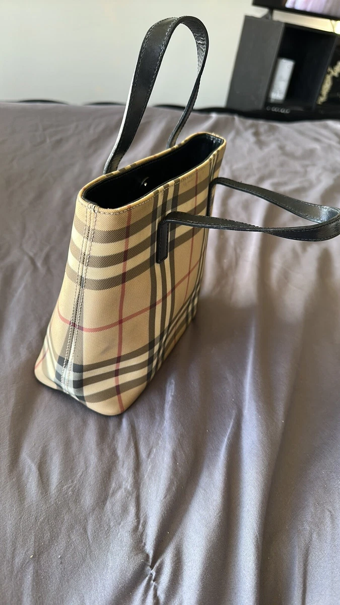 Burberry Check Tote Bag