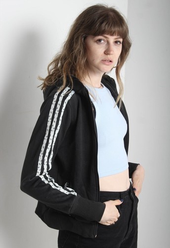 Adidas Originals Firebird Zip Up Hoodie Jacket Black Size XS (E47) - Picture 2 of 3