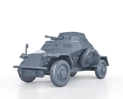 WARGAMEZONE WWII GERMAN - SDKFZ 222 - 1/56 1/72 1/87 1/100 3D PRINTED