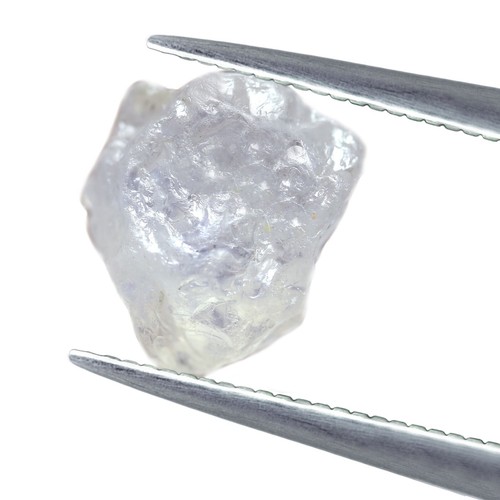 Einzigartig zertifiziert 4,31ct natürliches Ceylon weiß Saphir unbeheizt Sri Lanka grob - Bild 2 von 7