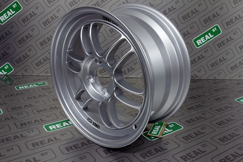 Roda de prata Enkei RPF1 15x7 4x100 41mm deslocamento 73 furos Honda Acura 3795704941SP - Imagem 2 de 4