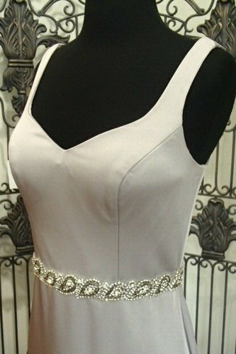 V1101 MARSONI M208 SZ 6 SILVER $425 #4351 V50 BLACK TIE FORMAL GOWN DRESS - Picture 6 of 11
