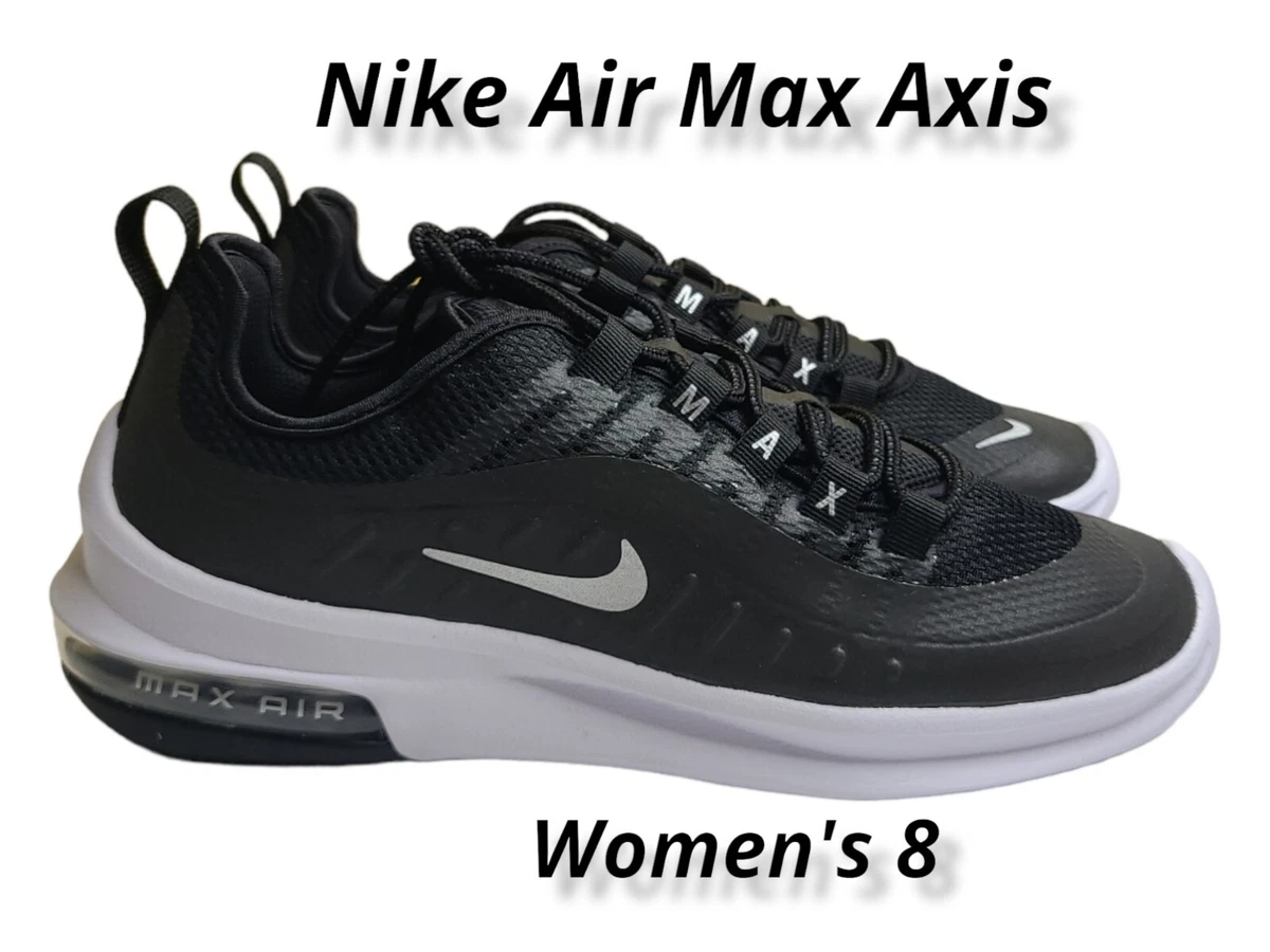 Sin alterar Lustre Alegaciones Nike Womens Air Max Axis Premium BQ0126-003 Black White Running Shoes Size  8 NEW | eBay