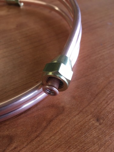 Tubo embrague de cobre Triumph 2000 2,5 pi MK1 con uniones de latón - Imagen 4 de 4