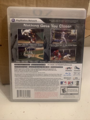 MLB 09 The Show (Sony PlayStation 3, 2009) PS3 CIB Complete Tested Works! - Picture 2 of 2