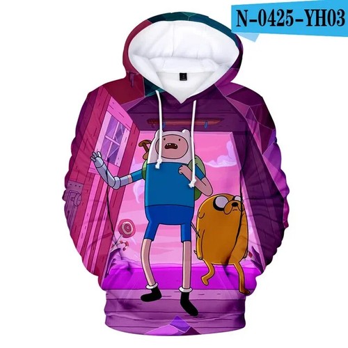 Hoodie Adventure Time Finn And Jake The Dog Face 3D Hoodie Sweatshirt Clothes - Picture 8 of 33