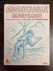 Abominable Snowman Schaum Piano Solo Sheet Music 1972 Lillian Durocher
