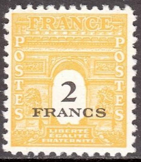 OOS] France #YT709 MNH 1945 Arc de Triomphe [523H Mi656] | eBay