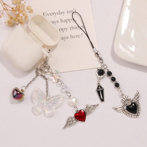 Versatile Phone Strap Angel Keychain Pendant Fashionable Heart Phone Lanyard - 第 5/11 張圖片
