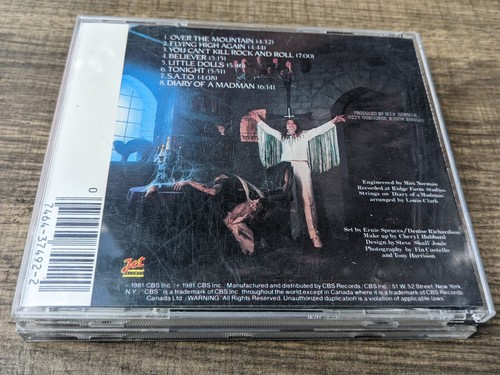 OZZY CD Lot Tagebuch des Verrückten frühe Presse Mafia schwarzes Label Gesellschaft Tränen Ozzfest - Bild 5 von 7
