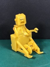 RARE Vintage Cereal Toy  Yellow Robot  W. G. Inc.  1970s