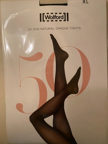 Wolford 50 DEN Natural Opaque Tights (Brand New) - Picture 1 of 12