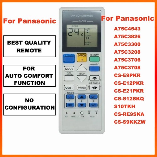 Für Panasonic Klimaanlage AC Fernbedienung A75C4543 A75C3826 CWA75C4762 - Bild 1 von 8