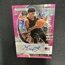 2020 Panini Prizm Draft KENYON MARTIN JR Pink Ice Auto Rookie RC Rockets 76ers