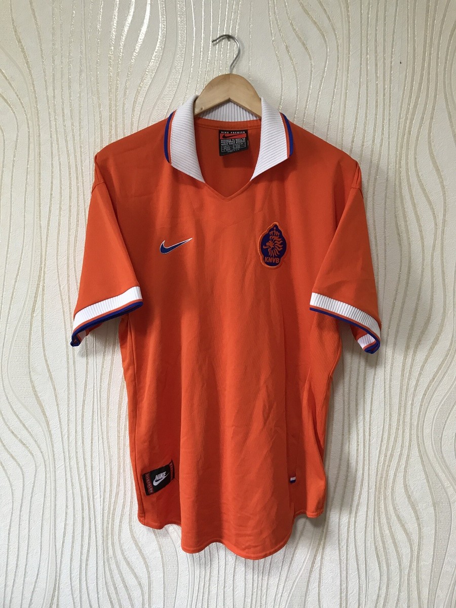 1998 NIKE Netherlands National Team Ｌ Football shirt soccer FC Netherlands Holland Home 1998/1999