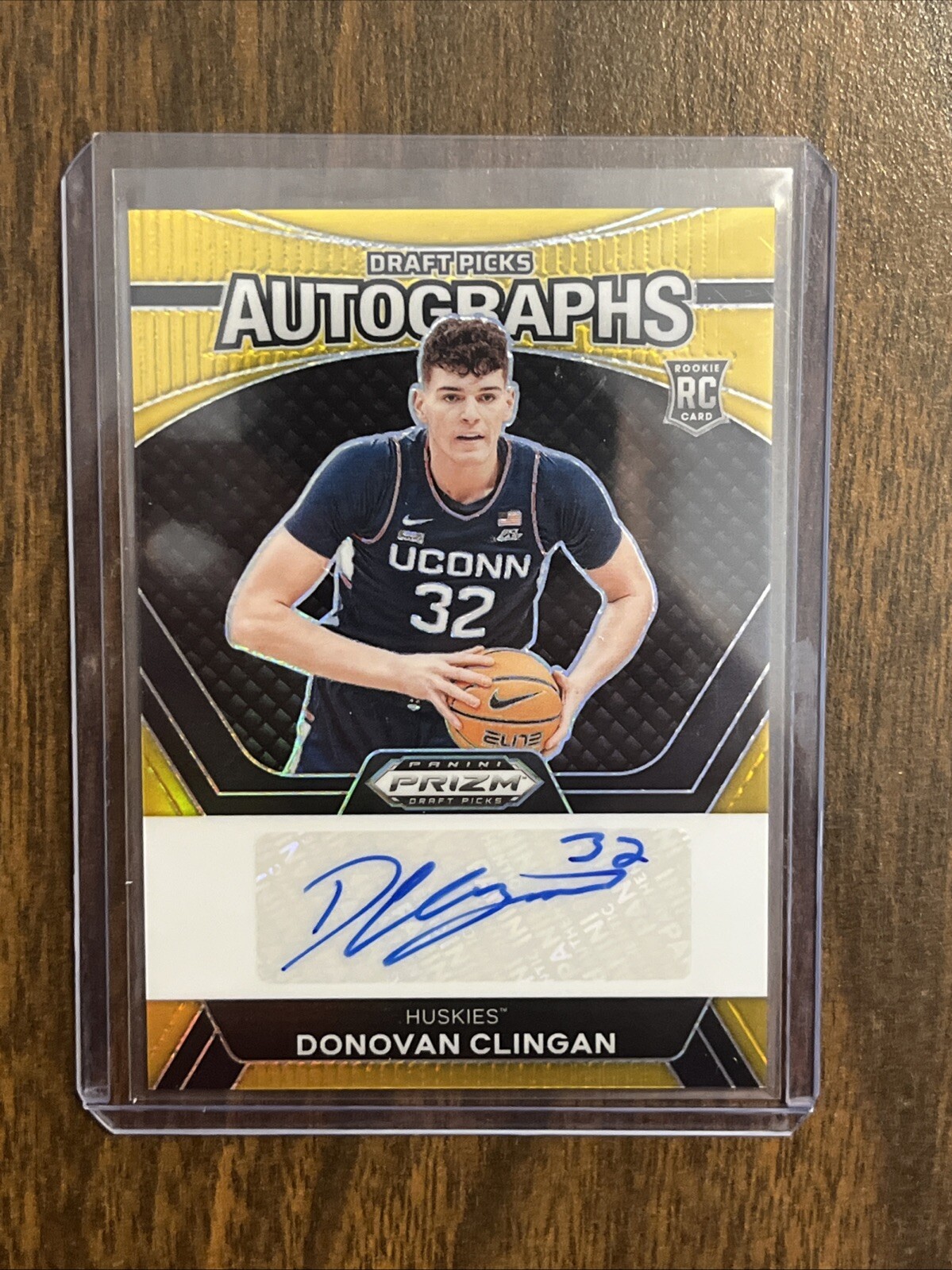 2024 Panini Prizm Draft Donovan Clingan Rookie  Auto Gold 09/10