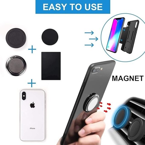 Phone Ring Holder Finger Grip 360° Rotate Stand Mount for Mobile Phones - Picture 6 of 15