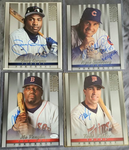 1997 DONRUSS STUDIO 8X10 AUTOGRAPHED SET 1/1 DEREK JETER GRIFFEY GWYNN RIPKEN - Picture 3 of 6