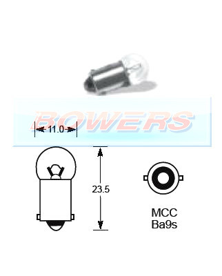 Lucas LLB643 12 V VOLT 2,2 W MCC BA9S EINKONTAKTLEUCHTE GLÜHBIRNE BAJONETTBESCHLAG - Bild 1 von 1