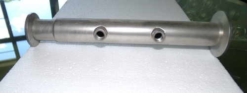 Straight SST Vacuum Fitting KF40 KF25 Manifold 1/8" Threaded Ports 9" L NEW - Picture 6 of 7