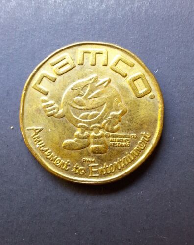 Namco Pac-Man Logo Amusement To Entertainment Arcade Game Video- Token  - Picture 1 of 2