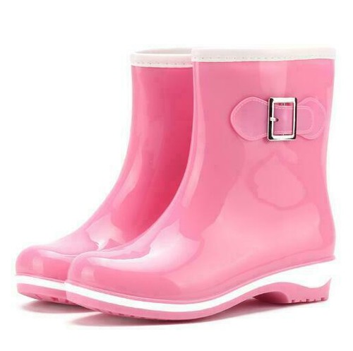 Wasserdichte kurze Gummi-Freizeitschuhe mittlere Wade Regenstiefel rutschfester Knöchel - Bild 12 von 28