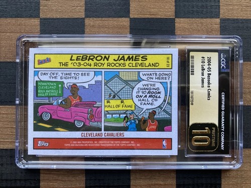 Lebron James 2004 04-05 #10 Bazooka Comics ROY Cleveland CGC Oro 10 Impecable 👍 - Imagen 1 de 3