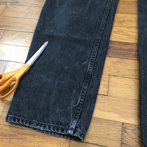 31x33 vintage 90s Levi’s 550 black gray jeans mens high waisted boyfriend 2f316p - Picture 5 of 8