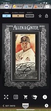 Topps Bunt 20 Allen & Ginter Digital Astudillo Black Mini Signature Series 2
