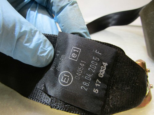 Audi A6 C6 04-08 saloon left rear seat belt seatbelt 4f0857805e + foam cover - Picture 4 of 8