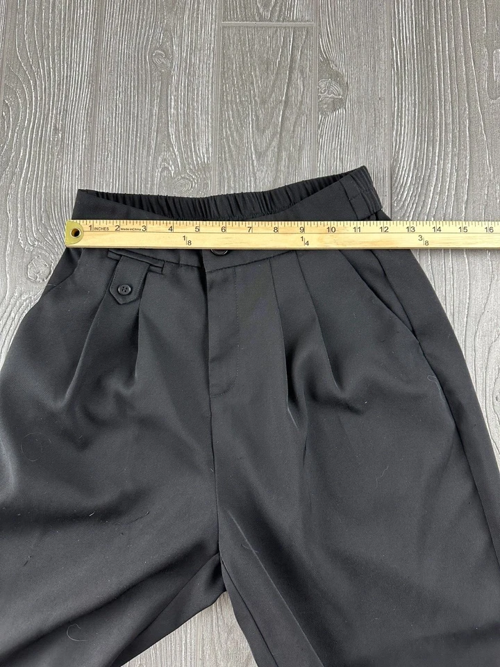 Pantalones plisados negros AHA Selected para mujer talla XS Foto 4 de 4