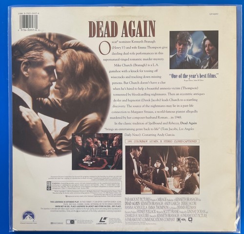 Dead Again - Laserdisc - Kenneth Branagh - Emma Thompson 1991 - Picture 2 of 2