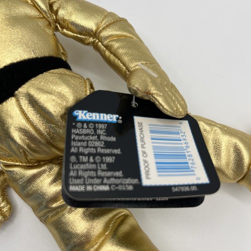 1997 Star Wars Buddies C-3PO Plush with Tag - Vintage Golden Collectible - Picture 10 of 11