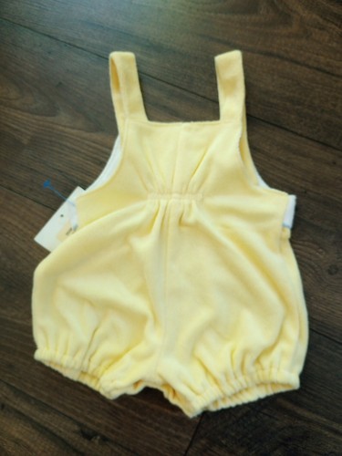 Vintage NWT Carter's Baby Terry Cloth Yellow Ducks Romper Sunsuit Size 3-6 Month - Picture 3 of 5