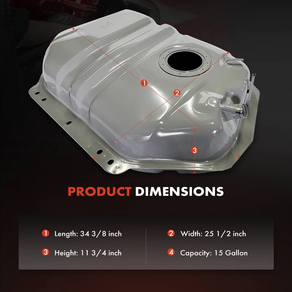 Tanque de combustible de 15 galones para Nissan Pathfinder 1987 1988 1989 1990 1991-1995 V6 3,0 L Foto 4 de 4