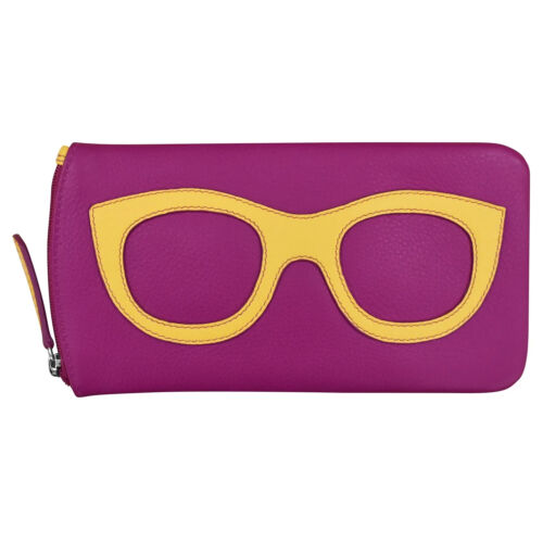 ILI Soft Real Leather Zipped Sunglasses Glasses Spectacle Case Pouch 6462 - Picture 76 of 76