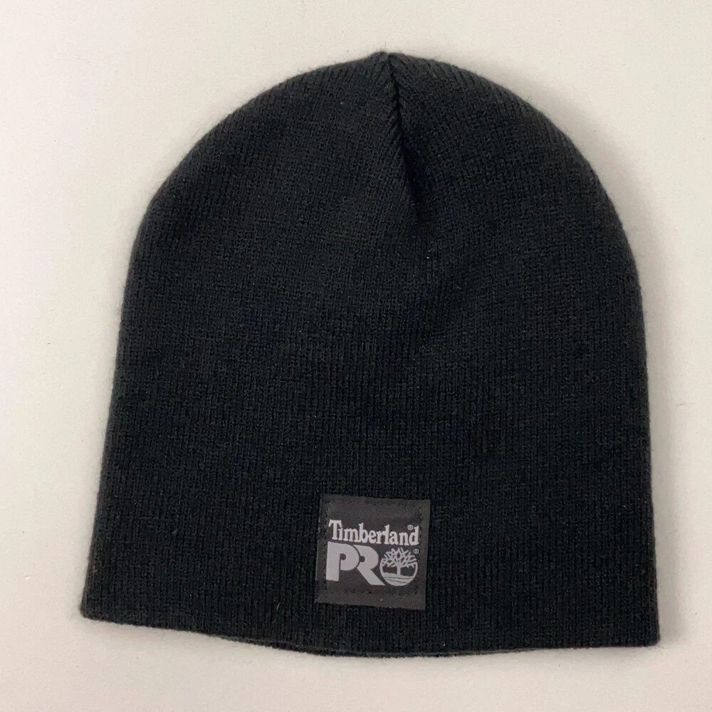 Timberland Pro Made USA Black Acrylic Winter Beanie Hat