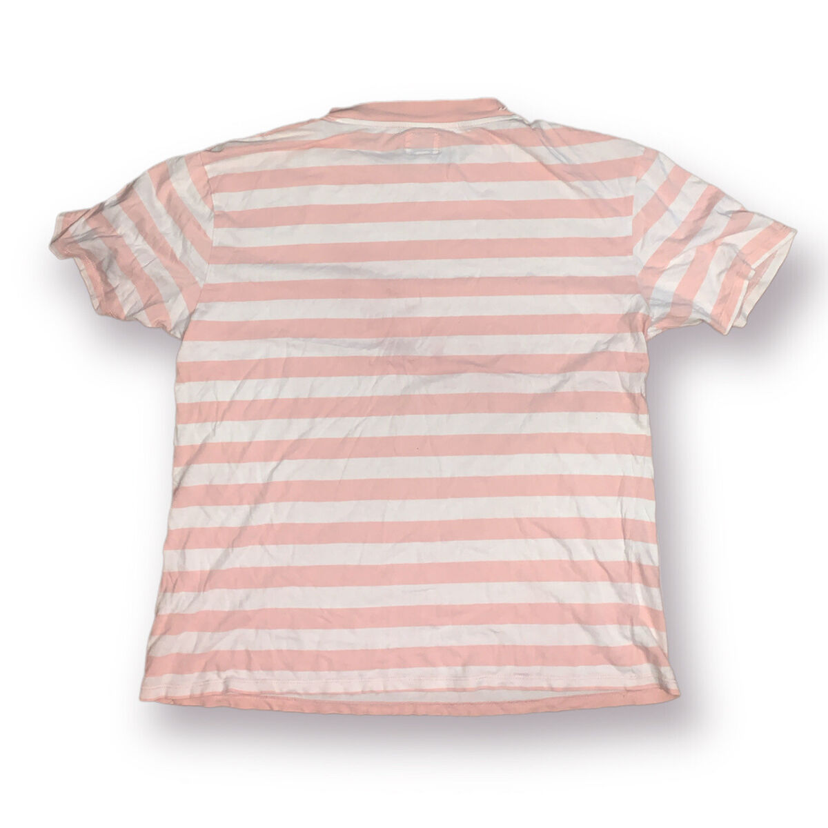 GUESS Los Angeles Pink Striped T Shirt - Size S in Mens (Pre-Owned