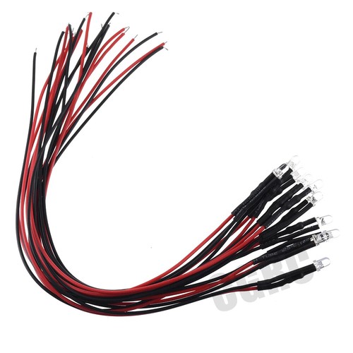 10pcs 3mm 5mm 12V LED Lights for 1/18 RC Crawler Car Traxxas AXIAL SCX10 TRX4-M - Picture 16 of 17