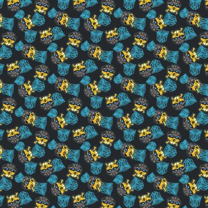 Transformers 66663 Bumblebee Head Toss 100/% Cotton Fabric By the yard